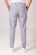 Pantalone relax con elastico in vita - Grigio - vista posteriore