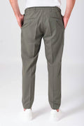 Pantalone relax con elastico in vita - Militare - vista posteriore