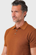 Polo chicco riso in puro cotone - Bruciato - dettaglio tecnico