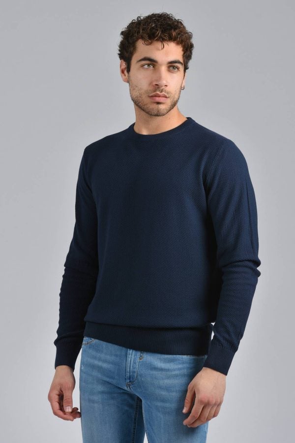 Maglia da uomo in cotone modello 937_001242F0XX - Colore Navy