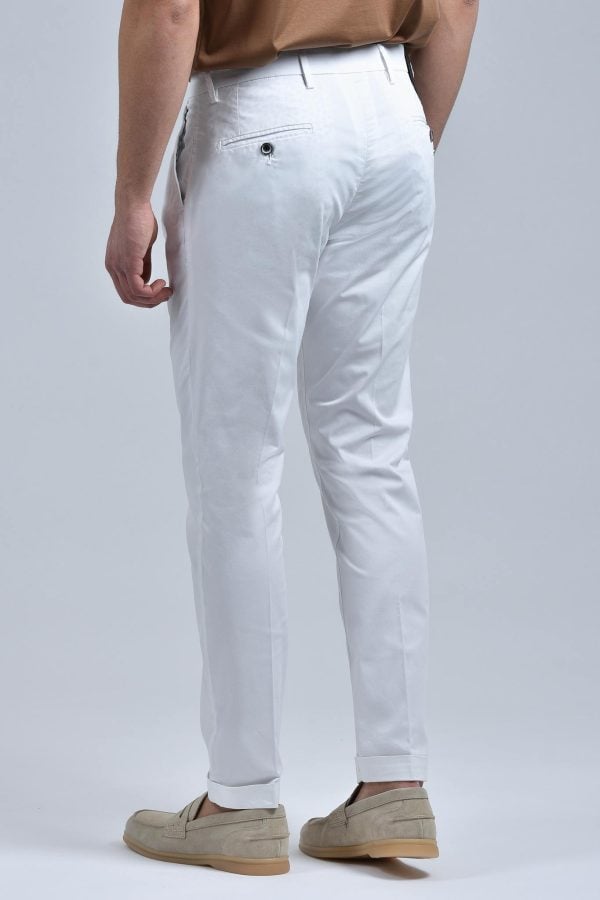 Pantalone uomo modello BRM40242AR - Colore Bianco - Retro