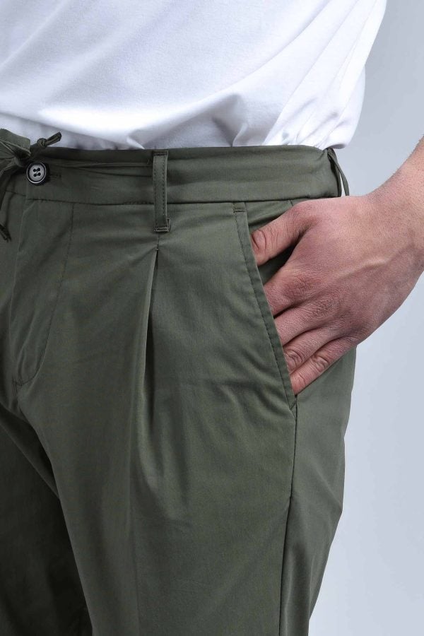 Pantalone uomo modello P314_1442TX - Colore Salvia - Dettaglio