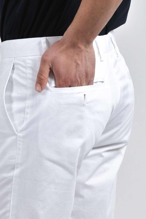 Pantalone uomo modello PACANCUN232CC01 - Colore Bianco - Dettaglio