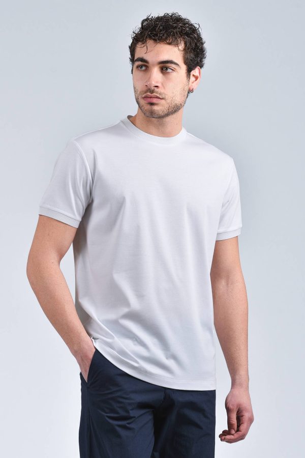 T-shirt da uomo in cotone modello SEVILLA_NYTJXGF003 - Colore Bianco