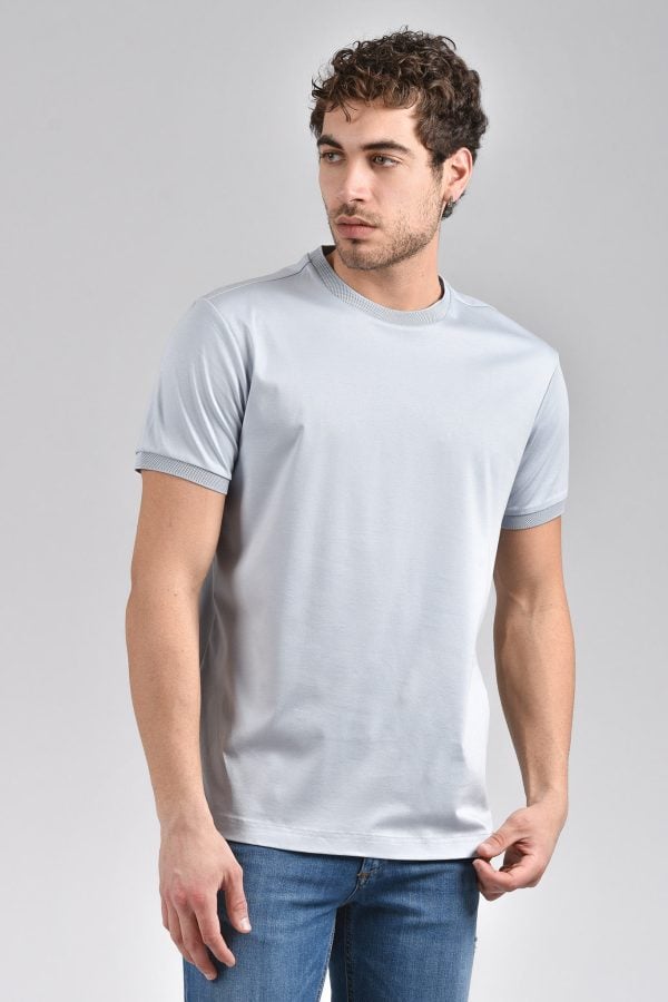 T-shirt da uomo in cotone modello SEVILLA242AP - Colore Polvere