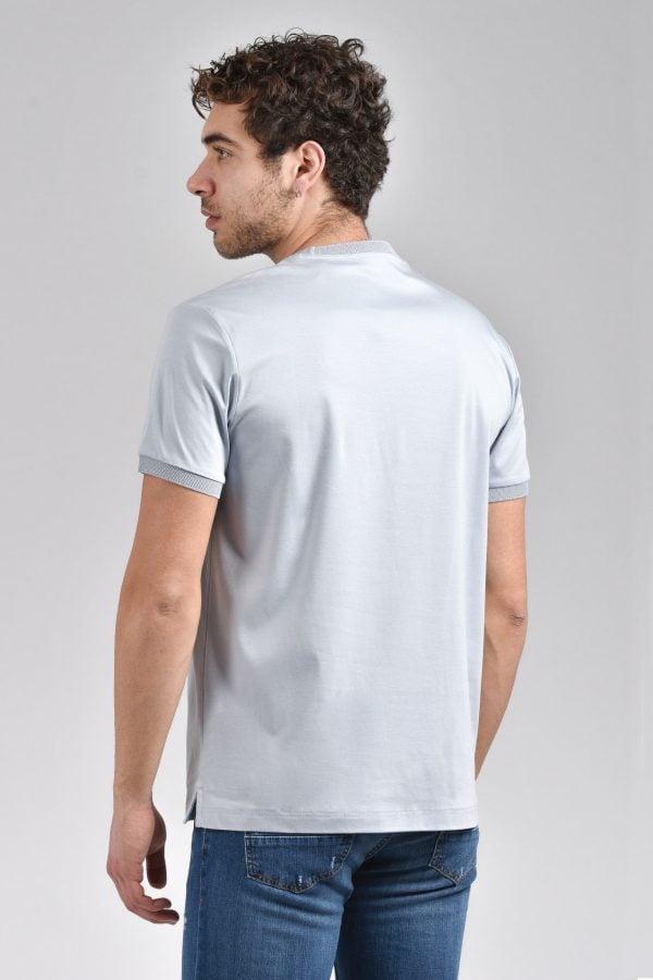 T-shirt da uomo in cotone modello SEVILLA242AP - Colore Polvere - Retro