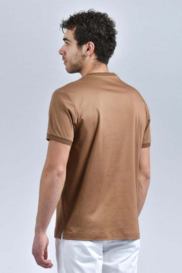 T-shirt da uomo in cotone modello SEVILLA_NYTJXGF003 - Colore Moro - Retro